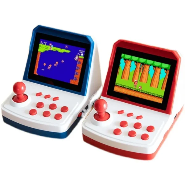 kf-S11c6665f839a4322bec7e9eb7627ebf7r New Powkiddy A6plus 3.5-Inch Tft Screen Mini Rocker Arcade Home Nostalgic Fc Red And White Support Two People Game Machine Gift