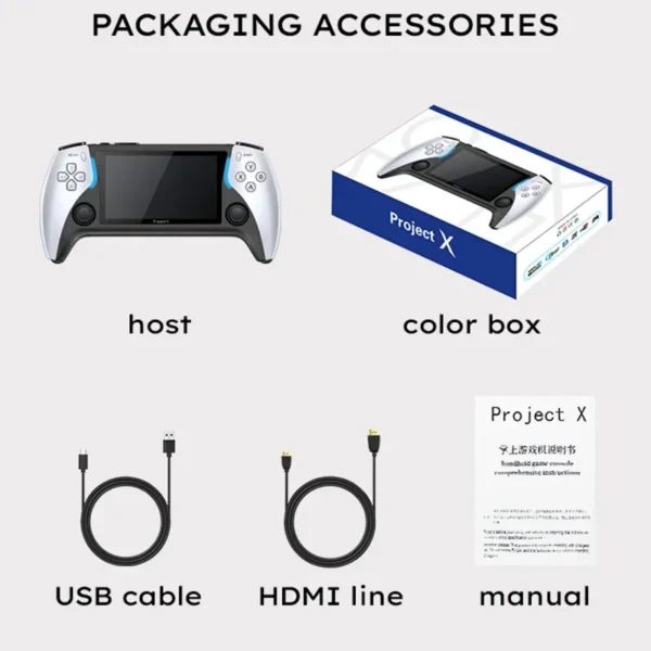 kf-S1361043f8cbf478cad177ef6ed827db5J 2024 New Project X Handheld Game Console Ps5 High-definition Arcade With Dual Player And Dual Controller Support Christmas Gift