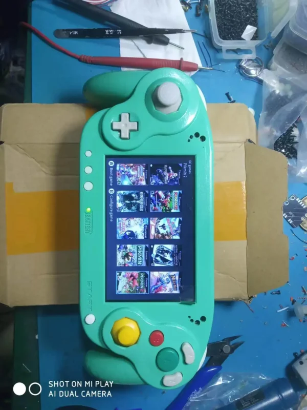 2024 New 5 inch IPS LCD Arcade Game console Modified For Nintendo Wii/Gamecube Portable Handheld with Case and Charger