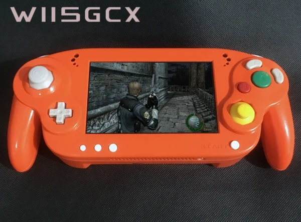 2024 New 5 inch IPS LCD Arcade Game console Modified For Nintendo Wii/Gamecube Portable Handheld with Case and Charger