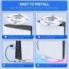 Vertical Cooling Stand with RGB Light For PS5 Slim / PS5 Pro Console Anti-Slip Base Bracket Holder Bracket Gaming Accessories