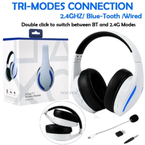 kf-S43320f3ac18d4b8ab0109275d6856887J 2025 New Gaming Headset with Noise Canceling Microphone Surround Sound LED Headphones for PS5 PS4 Laptop Mac Computer NS Switch