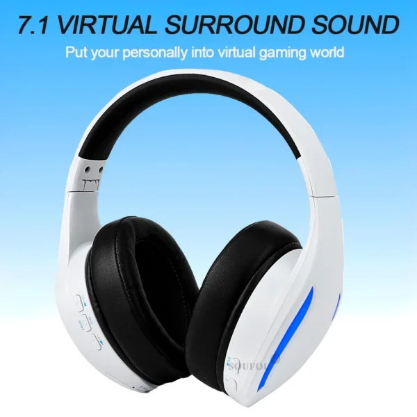 2025 New Gaming Headset with Noise Canceling Microphone Surround Sound LED Headphones for PS5 PS4 Laptop Mac Computer NS Switch