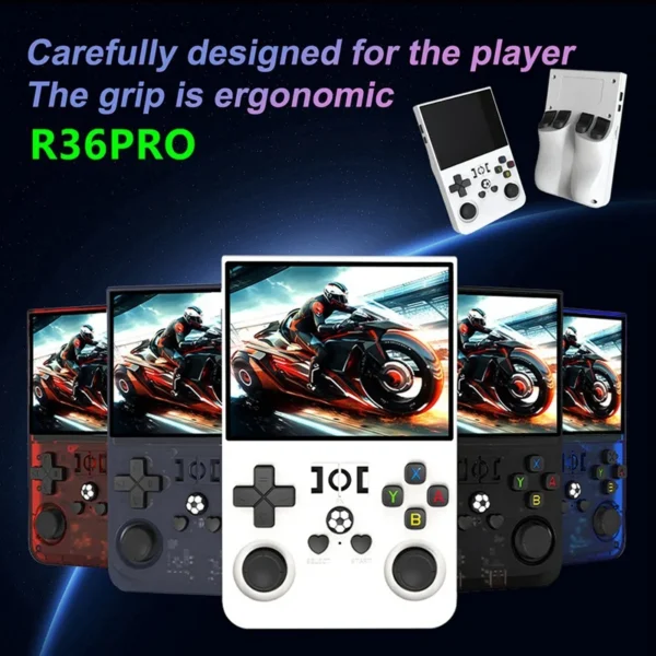 kf-S74eb0cd057544e8187fc3fbe794ecdfa2 R36PRO Handheld Retro Game Console 128GB 3.5Inch HD Screen Portable Pocket Video Player Supports 30+ Emulators E