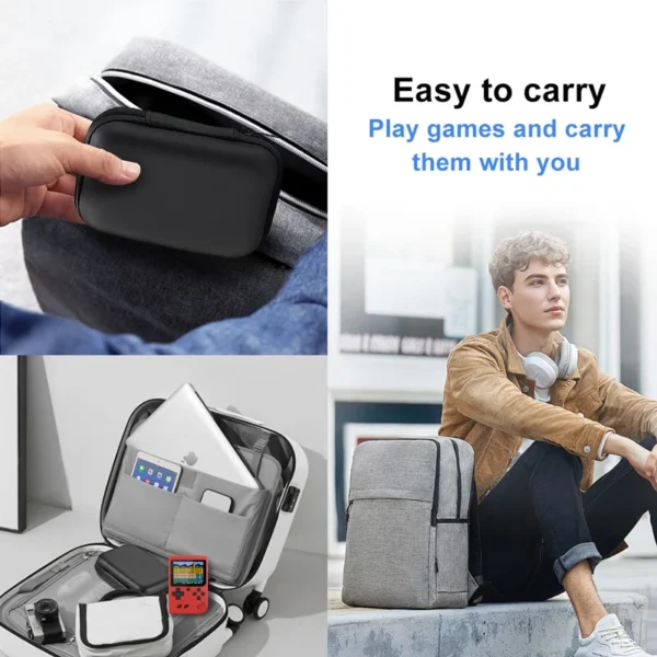 For R36S/GB300/FC/RG35XX Handheld Game Console Carrying Case Storage Bag Travel Retro Mini Game Player Portable Protective Box