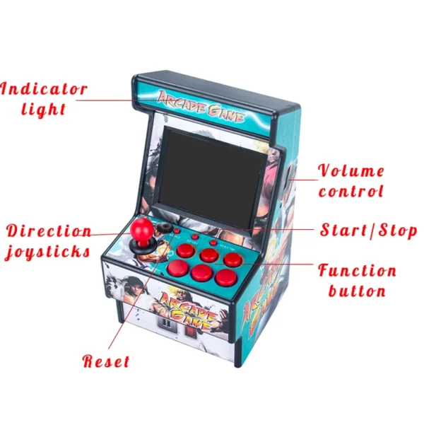 kf-S9567e2d1dcd14ad191df1e8391f4747bz Mini Arcade Handheld Game Console 2.8 Inch Screen Built in 156 Retro Games 16 Bit Portable Video Game Console For Sega AV Output