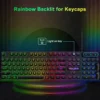kf-S991360406e69451bada3292f110343b5J 104keys Punk Retro Keyboard Rainbow Backlight Wired Keyboard RGB Backlit Breathing Light Gaming Ergonomic Keyboard for Office PC
