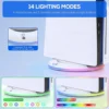 Vertical Cooling Stand with RGB Light For PS5 Slim / PS5 Pro Console Anti-Slip Base Bracket Holder Bracket Gaming Accessories