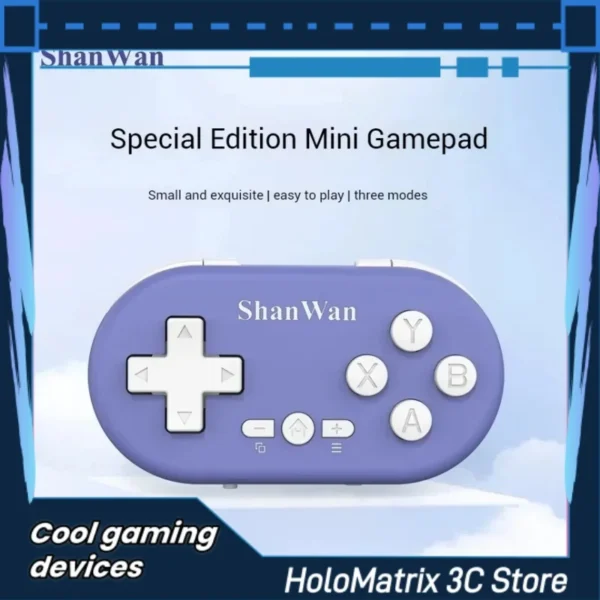 ShanWan leichte Mini Wireless Bluetooth Sammler Spiel-Controller tragbare Multi-Plattform drahtlose Konnektivität