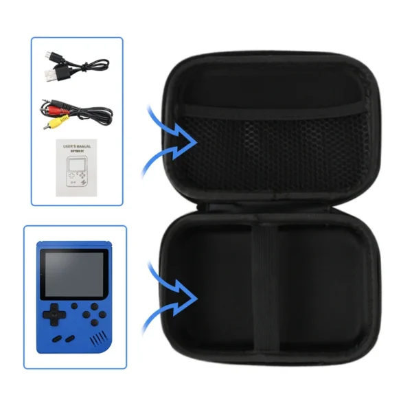 For R36S/GB300/FC/RG35XX Handheld Game Console Carrying Case Storage Bag Travel Retro Mini Game Player Portable Protective Box