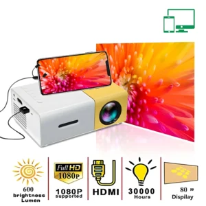 kf-Sd0fd35c04f784faaa9766a2a75c42d16E Mini Projector YG300 Pro LED supports 1080P full HD portable laser audio HDMI USB video projector