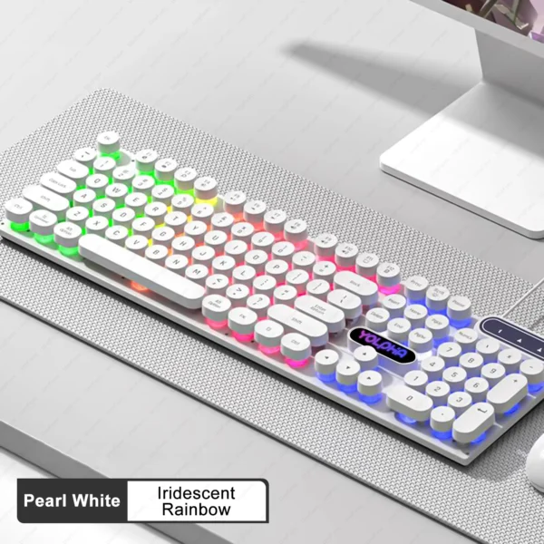 kf-Sdcc894ae4e7f429ebf7020d46f4ba4294 104keys Punk Retro Keyboard Rainbow Backlight Wired Keyboard RGB Backlit Breathing Light Gaming Ergonomic Keyboard for Office PC