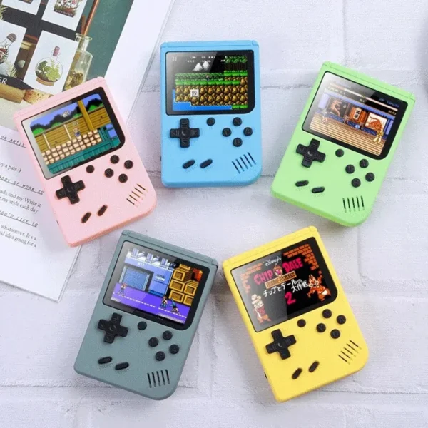 kf-Se12ba74bccad4e939ec62b27705b460bt Retro Portable Mini Handheld Video Game Console 8 Bit 3.0 Inch Color LCD Kids Color Game Player Built in 500 Games