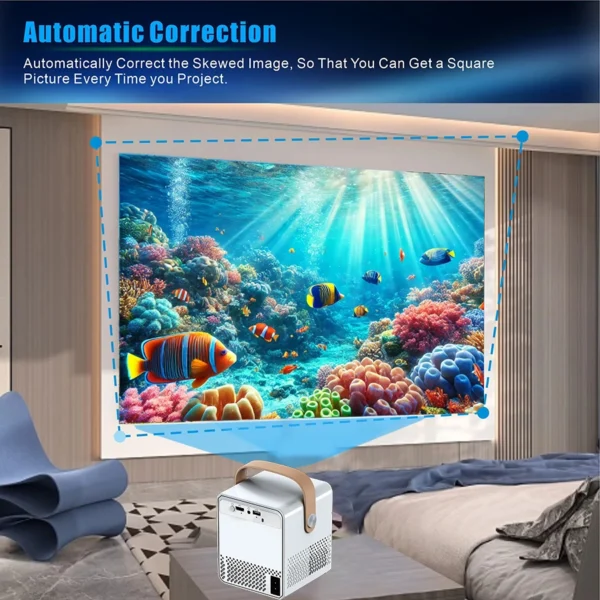 2025 new Projector Android 4K 1280*1080P HD LCD Dual Wifi Video Portable Outdoor home hd led proyector cine en casa play games