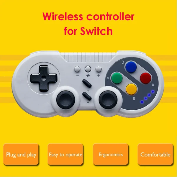kf-Se72ed0285c454bdbbcc803104e9a4c36P 5-1PCS for Nintendo Switch Gamepad Wireless Game Controller Retro Game Console Mini Video Game Player Gamepad Controller for PC