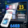 2025 4K Retro Game Stick 64GB Memory Card 20000+Games 23 Emulators Plug-and-Play Double 2.4GHz Wireless Game Controller